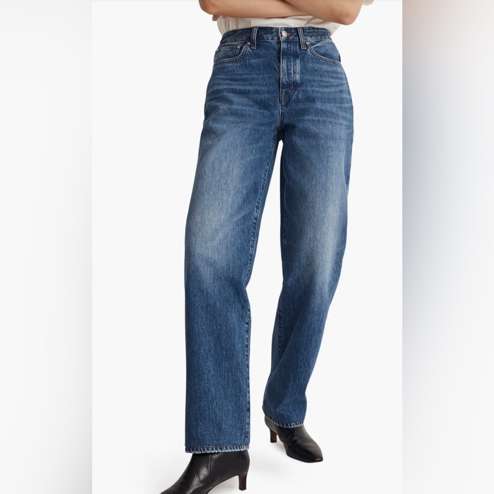 Madewell Low Slung Straight Leg Jeans Palmina Wash 33